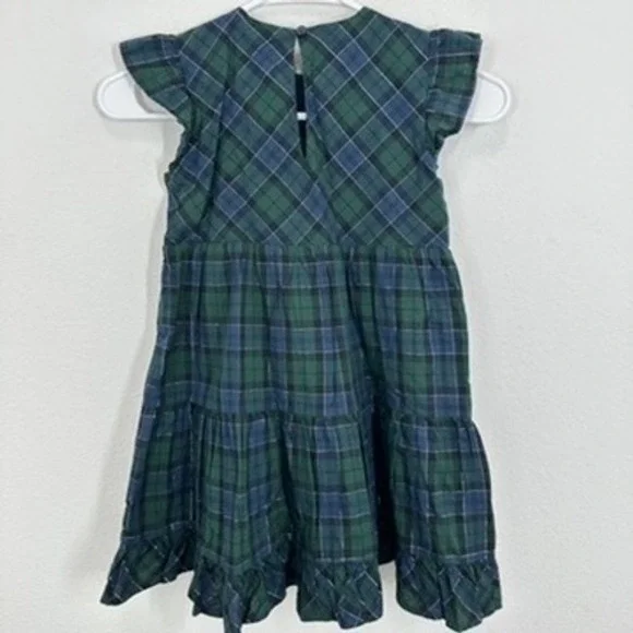 slim fit dress slacks crewcuts plaid holiday dress 2T – Sunflower Collective main image 1